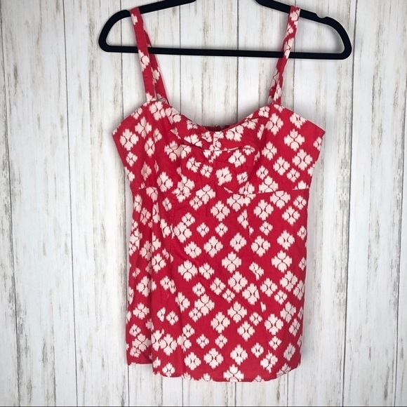 Patagonia red floral tank size 6 - Picture 1 of 4